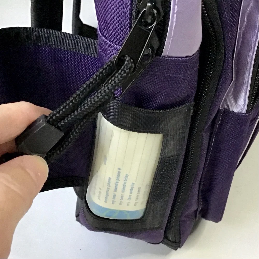 Vintage Limited Too Y2K Backpack Dark Purple 16” Excellent Condition Like-New